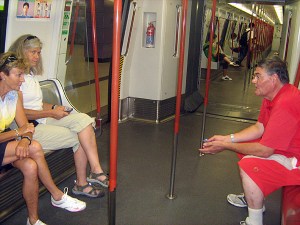 the unbelievably immaculate subway cars