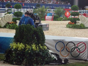 one of the many ringside tv cameras