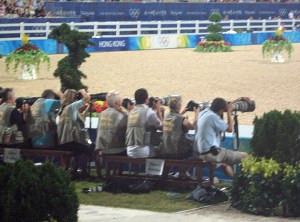 ....and the media take their positions