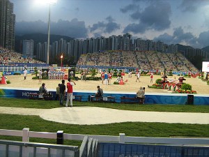 I arrived just when the course walk was taking place.