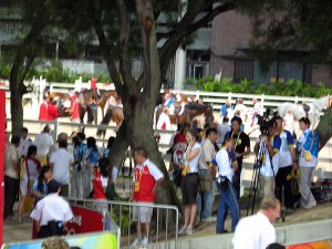 preparing for the medal presentations