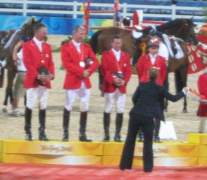Princess Haya and the Silver medal team