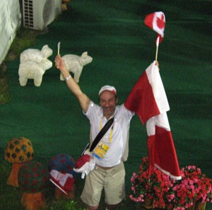 dressage chef Ali gets caught up in the excitement