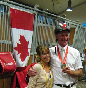 A very happy Mac and Brenley Cone with the silver medal