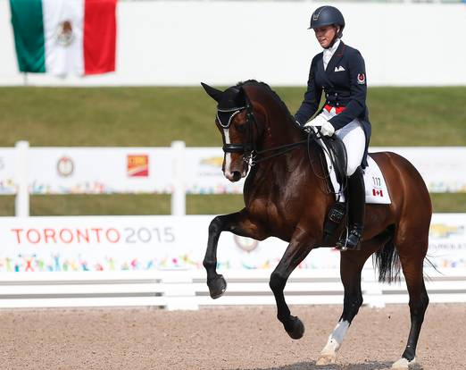 Megan Lane and Caravella 2015 Pan American Games Dressage